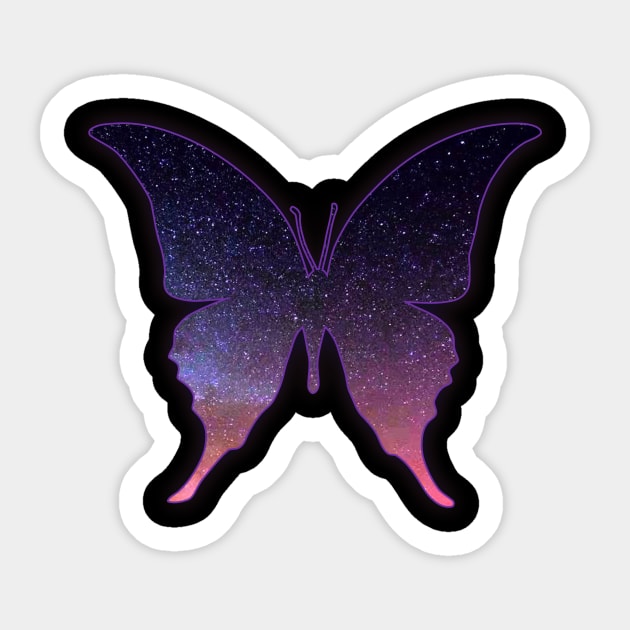 butterfly Sticker by janvimar